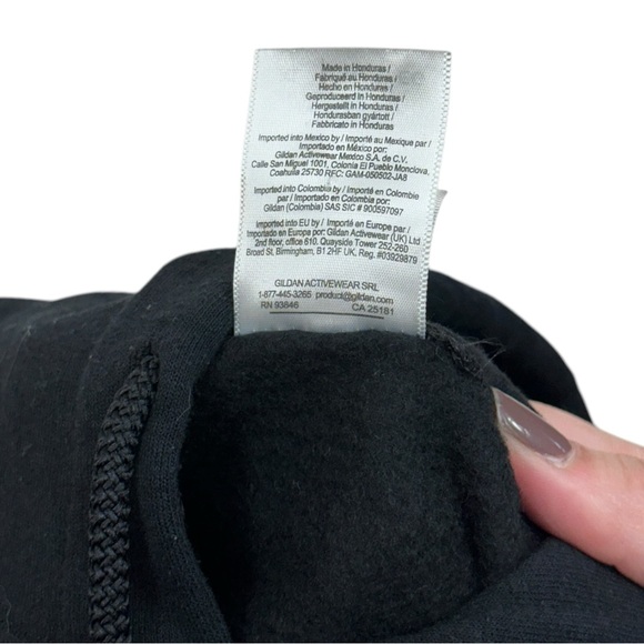 Gildan Heavy Blend Black Hoodie Photography Love - Adult Size XL - Picture 4 of 5